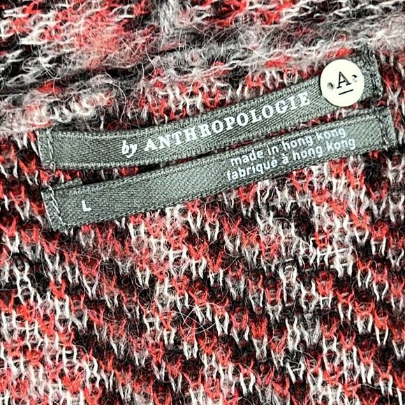 Anthropologie Zoey Leopard Cardigan Sweater Size Large - Picture 4 of 10